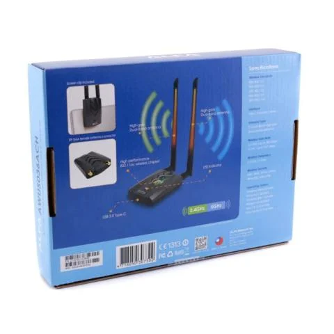 Alfa AWUS036ACH - USB-C 802.11ac AC1200 Dual Band WiFi USB Adapter